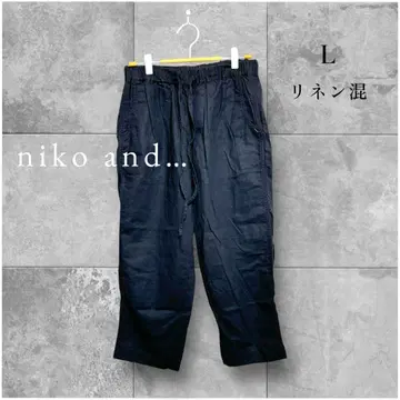 니코앤드 팬츠 이지 릴랙스 루즈핏 내추럴 린넨 마 혼방 M