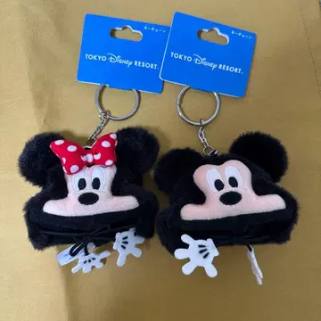 [ 미사용 새상품 ] 키체인 팬캡 미키 미니 키링 두 개