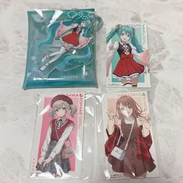 프로세카 스시로 하츠네 미쿠 멀티 파우치 코하네 미노리 스티커 세트
