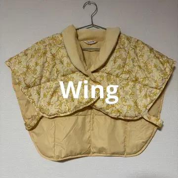 와코루 Wing 다운 어깨 보호대 베스트 꽃무늬 M-L 사이즈