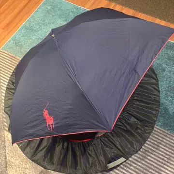 Polo 네이비 x 레드 접이식 우산