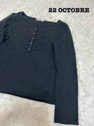 22 OCTOBRE (뱅뒤 오토브르) 니트 풀오버 블랙[125]