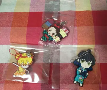 귀멸의 칼날 [유곽편] 러버 마스코트 탄자, 젠자, 이노코