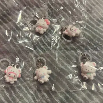 산리오 메지루시 액세서리 복슬복슬 스노우 5개 세트