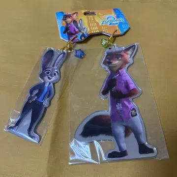 주토피아 아크릴 키링 세트 디즈니 스토어 새상품