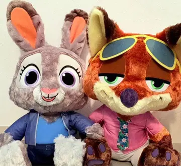 주토피아 2 슈퍼 라지 봉제 인형 닉, 주디 2종 세트