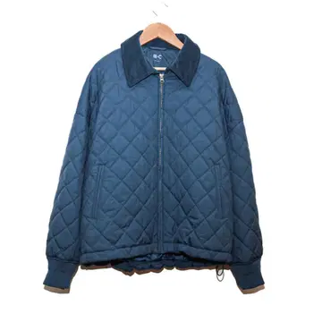 새상품급 UNIQLO C L 사이즈 퍼프 테크 블루종 퀼팅 자켓