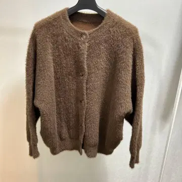 FLEN 오버 사이즈 샤기 가디건