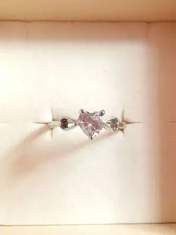 실버 925 하트형 반지