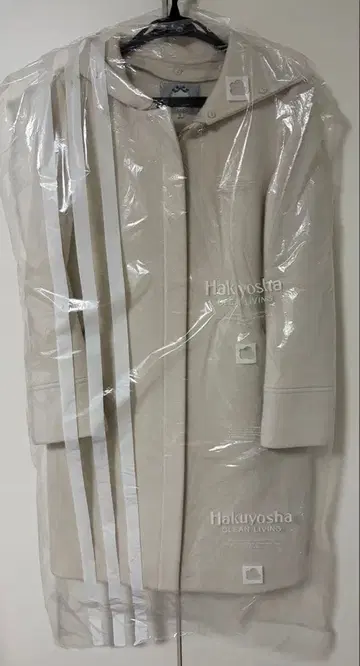 리랜드트루 후드 부착 코트 화이트