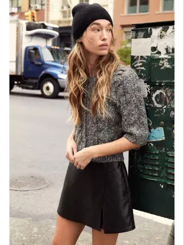 ZARA 이번 시즌 상품 퍼프 슬리브 니트 가디건 M