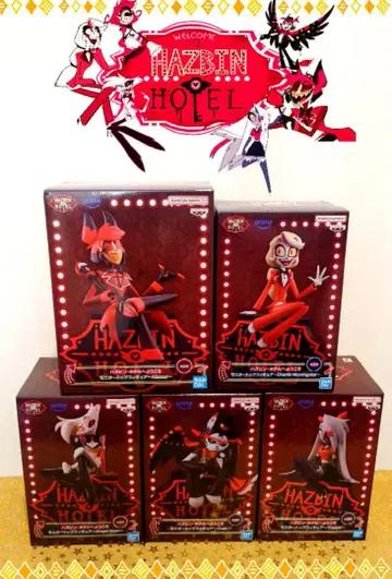 해즈빈 호텔에 오신 것을 환영합니다 모니터 탑 피규어 A 컬러 5체 세트