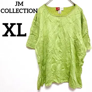 JM COLLECTION 반팔 상의 라이트 그린 계열 [ XL ] 실크