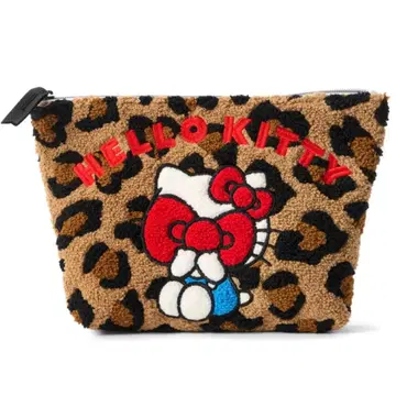 산리오 캐릭터즈 헬로키티 레오파드 무늬 사가라 파우치[ec270]