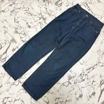 BONLECILL 스트레이트 데님 청바지 블루 캐주얼 스타일리시