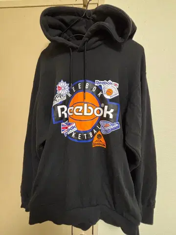 리복 농구 후드티 블랙
