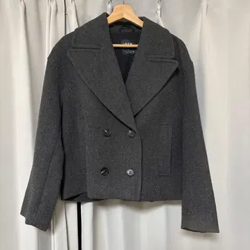 Zara 코트 더블 브레스트 코트 숏 기장