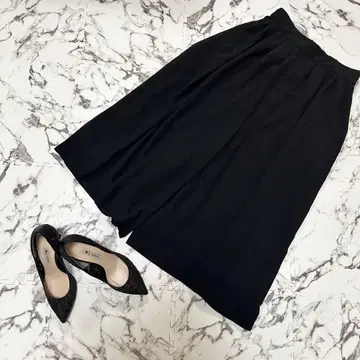 블랙 와이드 팬츠 L 사이즈 캐주얼 스타일리시