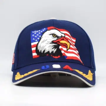미국 애국 수베니어 자수 캡 이글 국조 네이비 구제 의류 로고