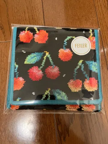 [ 미사용 새상품 ] 페이러 손수건 파우치 체리 도트