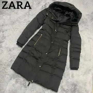 ZARA BASIC 자라 다운 코트 롱 블랙 S 165/84A