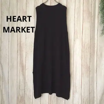 [ 미사용 ] HEART MARKET 니트 롱 원피스 블랙