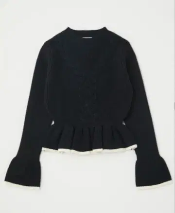 [새상품급] 기간 한정 판매 MOUSSY BICOLOR PEPLUM 니트