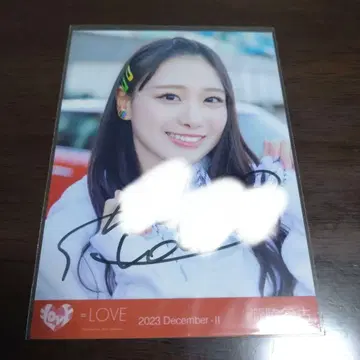 이코러브 =LOVE 타키와키 쇼코 브로마이드 친필