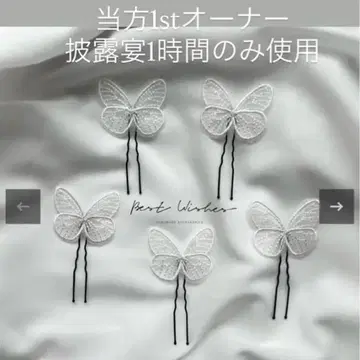 Best Wish 나비 헤어핀 6개 세트