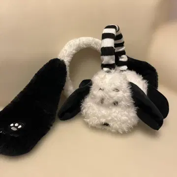 유니버셜 스누피 머리띠 귀마개 2개 세트