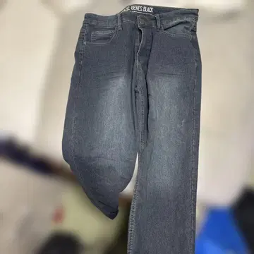 VINTAGE GENES BLACK 슬림 핏 데님