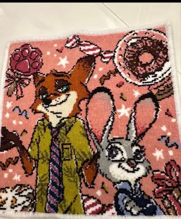 주토피아 주디 홉스 & 닉 미니 타월