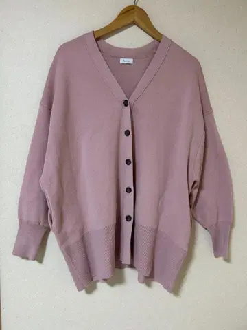 A part by 맨투맨 스펀지 니트 BIG 가디건