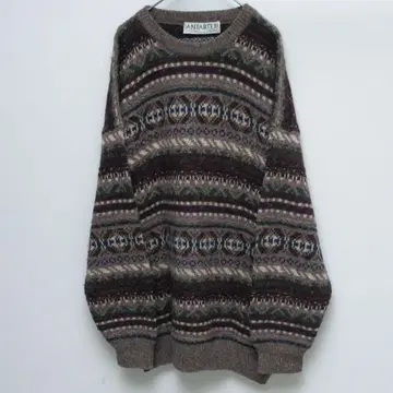 90s 노르딕 패턴 니트 스코틀랜드 제조