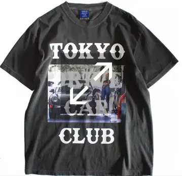 TOKYO DRIVE CAR CLUB T셔츠 Dark-Grey
