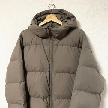 무인양품 후드 다운 자켓 L-XL 그레이지? 모카? 구제 의류