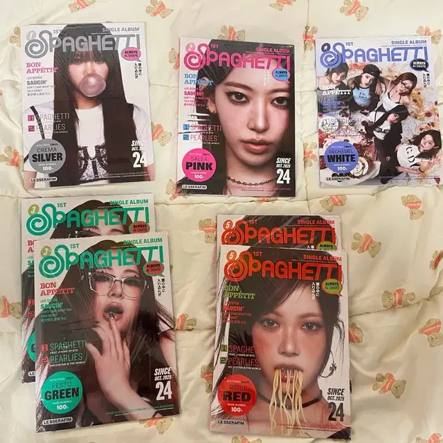 르세라핌 스파게티 컴팩트 버전 미개봉 앨범