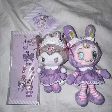 mezzo piano x 산리오 캐릭터즈 쿠로미 키링 세트