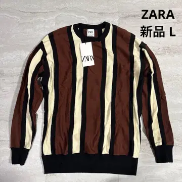 새상품 L ZARA 스트라이프 니트 상의