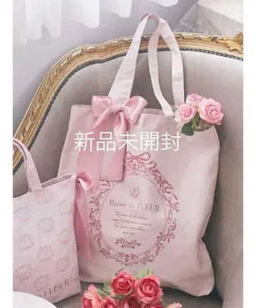 [택 포함 새상품] 메종 드 플뢰르 토트백 라이트핑크