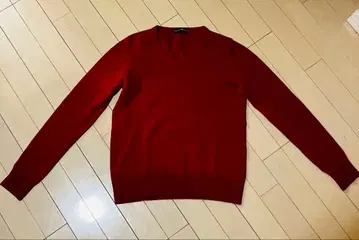 캐시미어 100% 레드 긴팔 스웨터 S