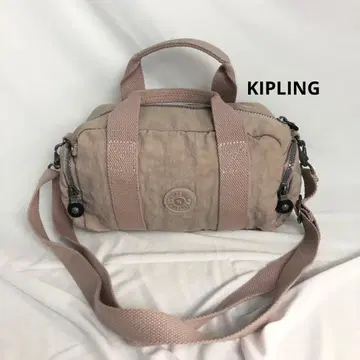 Kipling 키플링 핑크 베이지 나일론 2way 숄더백