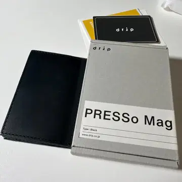[ drip ] PRESSo Mag (MagSafe 지갑 스탠드) 블랙