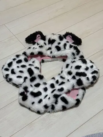 디즈니 101마리 강아지 복슬복슬 머플러 TDR 정품