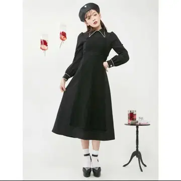 EATME 너스라이크 셔츠 칼라 원피스