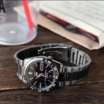 [새상품급] SEIKO 블랙 자동 시계
