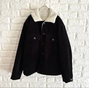 저널 스탠다드 코듀로이 보아 자켓 S 블랙