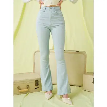 슬림 플레어 데님 팬츠 다리치