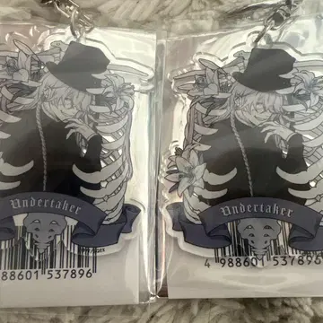 블랙 집사 아크릴 키링 장의사 2개 세트