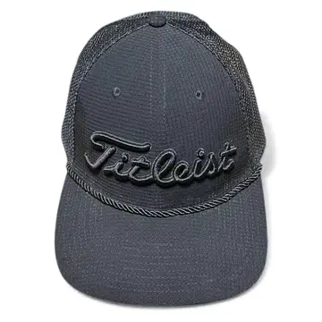 타이틀리스트 블랙 메쉬 캡 블랙 타이틀리스트/트래커